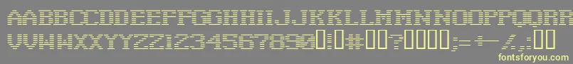Negativetuning-Schriftart – Gelbe Schriften auf grauem Hintergrund
