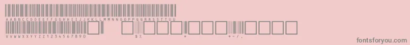C39hrp48dmtt Font – Gray Fonts on Pink Background