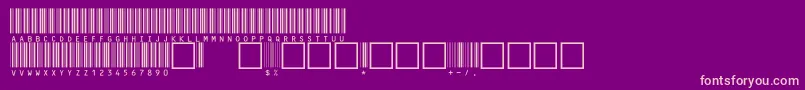 C39hrp48dmtt Font – Pink Fonts on Purple Background