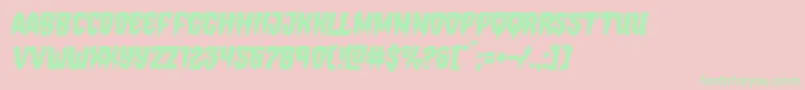 Hemogoblinsemital Font – Green Fonts on Pink Background