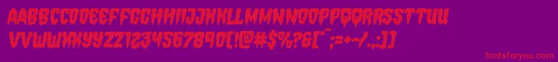 Hemogoblinsemital Font – Red Fonts on Purple Background