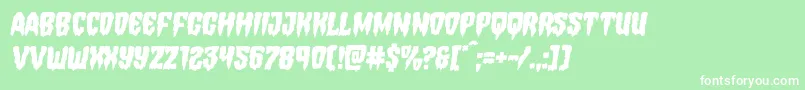 Hemogoblinsemital Font – White Fonts on Green Background