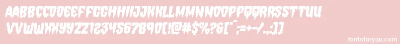 Hemogoblinsemital Font – White Fonts on Pink Background