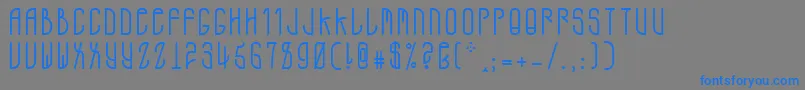 A.D.Mono Font – Blue Fonts on Gray Background