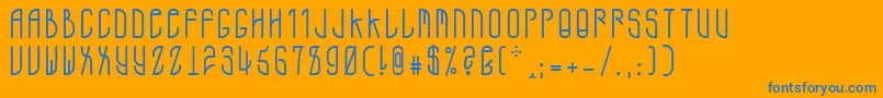 More about A.D.Mono Font A.D.Mono Font – Blue Fonts on Orange Background