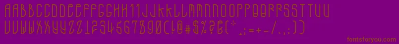 A.D.Mono Font – Brown Fonts on Purple Background