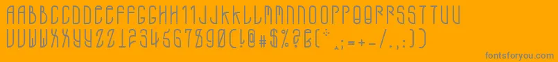 A.D.Mono Font – Gray Fonts on Orange Background