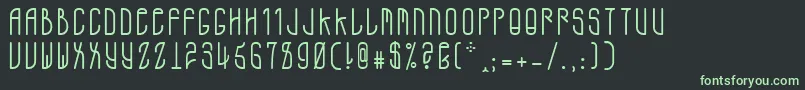 A.D.Mono Font – Green Fonts on Black Background