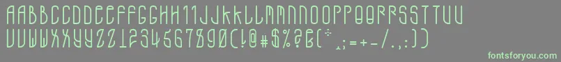 A.D.Mono Font – Green Fonts on Gray Background