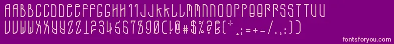 A.D.Mono Font – Pink Fonts on Purple Background