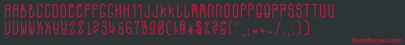 A.D.Mono Font – Red Fonts on Black Background