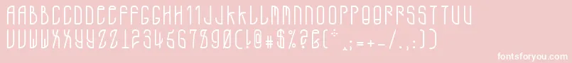 A.D.Mono Font – White Fonts on Pink Background