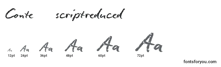ConteГ¬ВЃscriptreduced Font Sizes