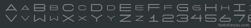 7 Font – Gray Fonts on Black Background