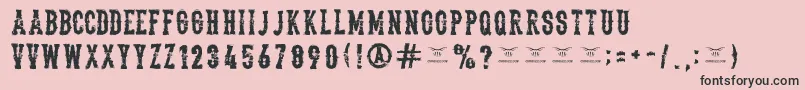 Thedeadliestsaloon Font – Black Fonts on Pink Background
