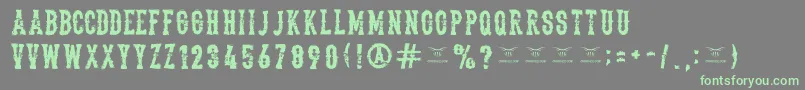 fuente Thedeadliestsaloon – Fuentes Verdes Sobre Fondo Gris