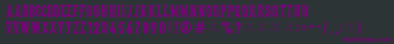 Thedeadliestsaloon Font – Purple Fonts on Black Background