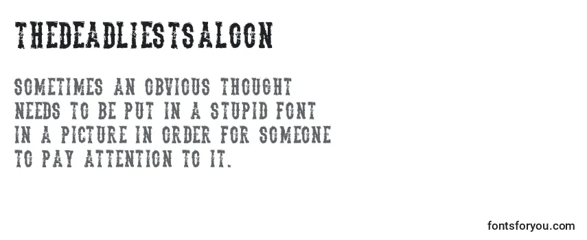 Thedeadliestsaloon (79792) Font
