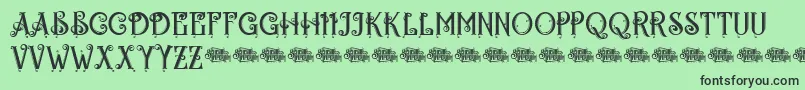 Egorycastlepersonal Font – Black Fonts on Green Background