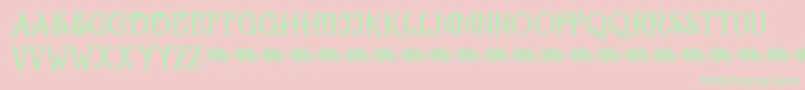 Egorycastlepersonal Font – Green Fonts on Pink Background