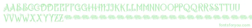 Egorycastlepersonal Font – Green Fonts on White Background