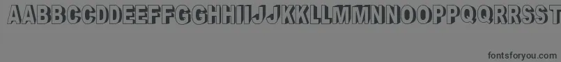 Шрифт CrayonSocialArt – чёрные шрифты на сером фоне