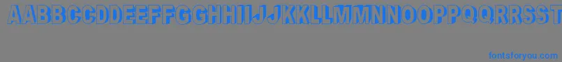 CrayonSocialArt Font – Blue Fonts on Gray Background