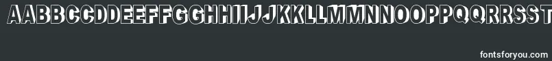 フォントCrayonSocialArt – 黒い背景に白い文字