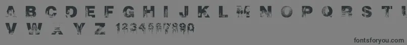 Шрифт CityscapeFont – чёрные шрифты на сером фоне