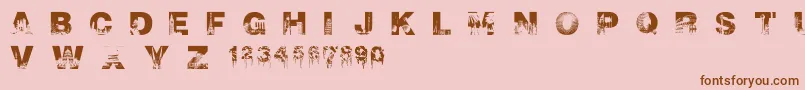 CityscapeFont Font – Brown Fonts on Pink Background