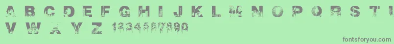 CityscapeFont Font – Gray Fonts on Green Background