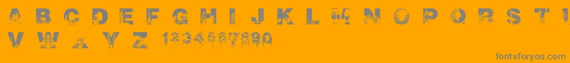 CityscapeFont Font – Gray Fonts on Orange Background