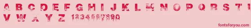 CityscapeFont Font – Red Fonts on Pink Background