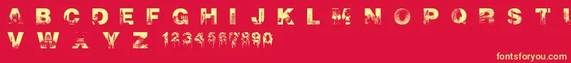 CityscapeFont Font – Yellow Fonts on Red Background