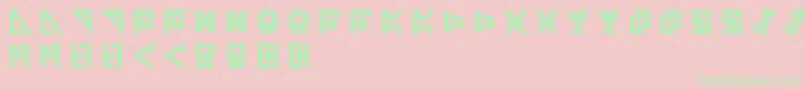 DigicodeBold Font – Green Fonts on Pink Background