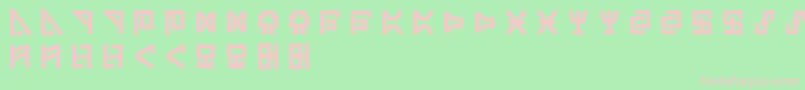 DigicodeBold Font – Pink Fonts on Green Background