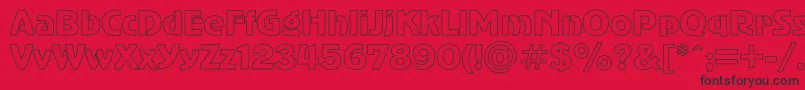 Adverhol Font – Black Fonts on Red Background