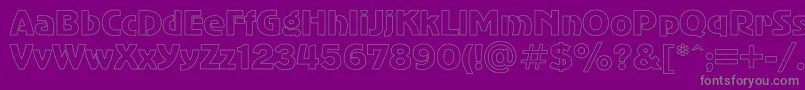 Adverhol Font – Gray Fonts on Purple Background