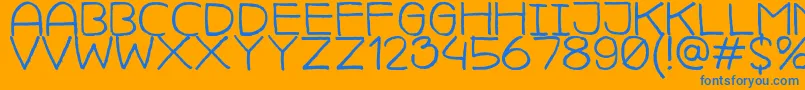 CamillejavalMedium Font – Blue Fonts on Orange Background