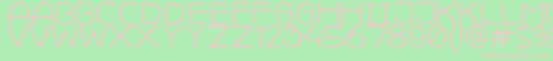 CamillejavalMedium Font – Pink Fonts on Green Background