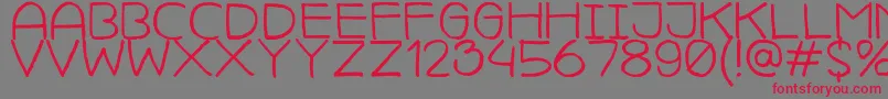 CamillejavalMedium Font – Red Fonts on Gray Background