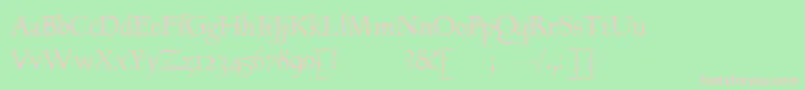 GoundyhundredI Font – Pink Fonts on Green Background