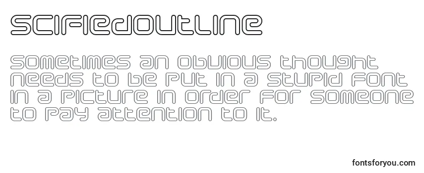 Обзор шрифта SciFiedOutline
