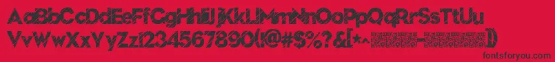 fuente Nuevodisco – Fuentes Negras Sobre Fondo Rojo