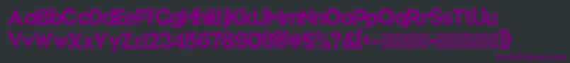 Nuevodisco-Schriftart – Violette Schriften auf schwarzem Hintergrund
