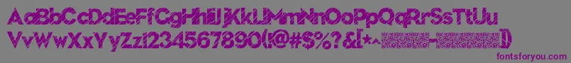 Nuevodisco-Schriftart – Violette Schriften auf grauem Hintergrund