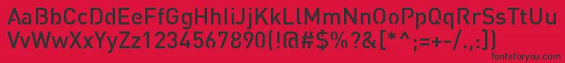 StreetvertisingMediumPublic Font – Black Fonts on Red Background