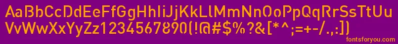 StreetvertisingMediumPublic Font – Orange Fonts on Purple Background