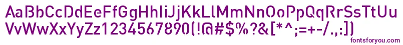 StreetvertisingMediumPublic Font – Purple Fonts on White Background