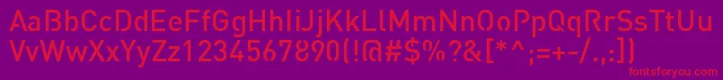 StreetvertisingMediumPublic Font – Red Fonts on Purple Background